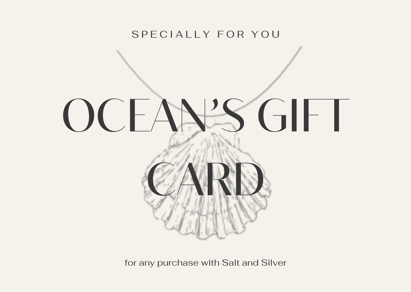 Ocean's Gift Card